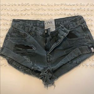 One Teaspoon Bandit Denim Shorts